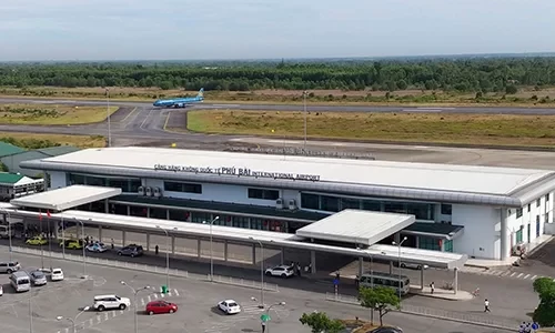 Cảng hàng không quốc tế Phú Bài - nơi Vietravel Airlines chọn làm sân bay căn cứ. Ảnh: VATM.