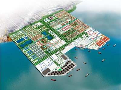 Mô phỏng KCN - Cảng biển Hải Hà. Ảnh: Báo Quảng Ninh