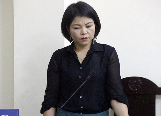 Cựu Thượng úy công an Nguyễn Thị Vững tại phiên tòa xét xử trước đây (Ảnh: CTV).