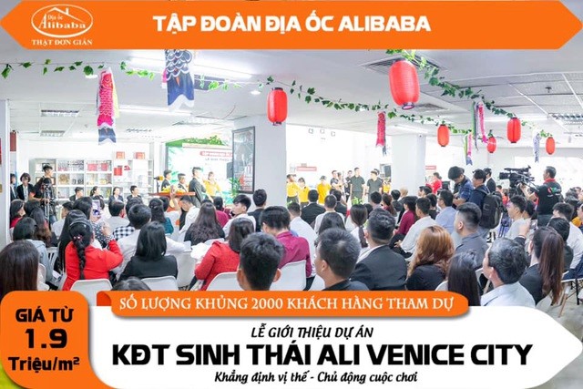 Công ty Alibaba làm lễ giới thiệu dự án khu đô thị Ali Venice City (Bình Thuận) để lừa khách hàng
