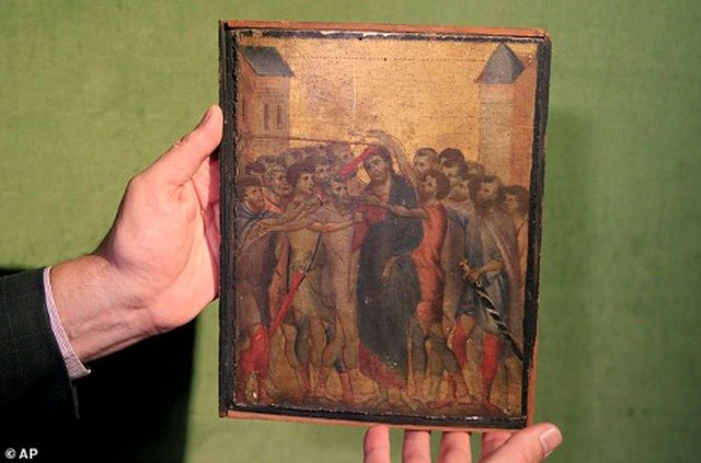 Bức tranh được cho là một phần của một kiệt tác lớn có niên đại từ năm 1280 khi Cimabue vẽ tám cảnh miêu tả niềm đam mê và sự đóng đinh của Chúa Kitô