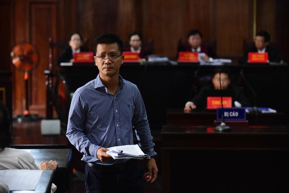 Phó cục trưởng Cục Quản lý dược Nguyễn Thành Lâm tại tòa hôm 26-9