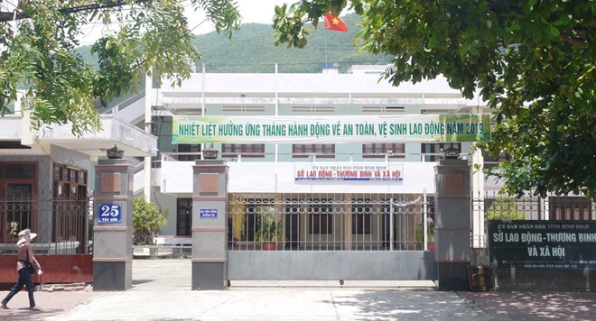 Nơi làm việc của ông Trương Hải Ân - Phó giám đốc Sở LĐ-TB-XH tỉnh Bình Định. Ảnh: báo Thanh niên