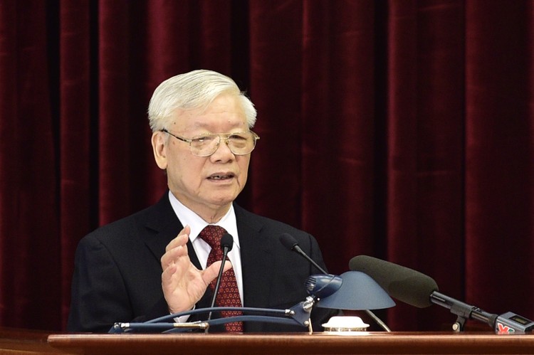 Tổng Bí thư, Chủ tịch nước Nguyễn Phú Trọng phát biểu tại Hội nghị - Ảnh: VGP