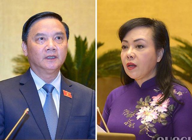 Chủ nhiệm UB Pháp luật Nguyễn Khắc Định và Bộ trưởng Y tế Nguyễn Thị Kim Tiến đã được phân công đảm nhiệm những cương vị công tác mới.