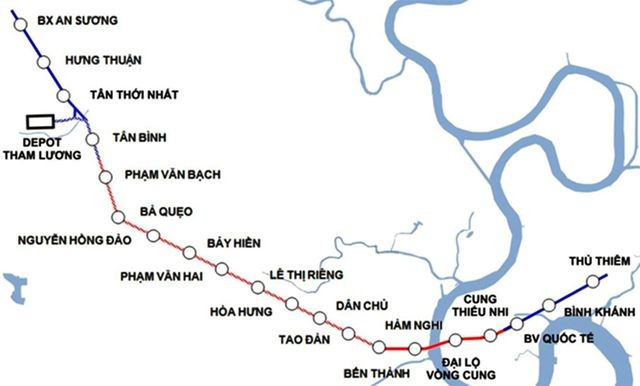 Tuyến Metro số 2 TPHCM Bến Thành - Tham Lương được điều chỉnh kế hoạch, dự kiến khởi công trong năm 2021.