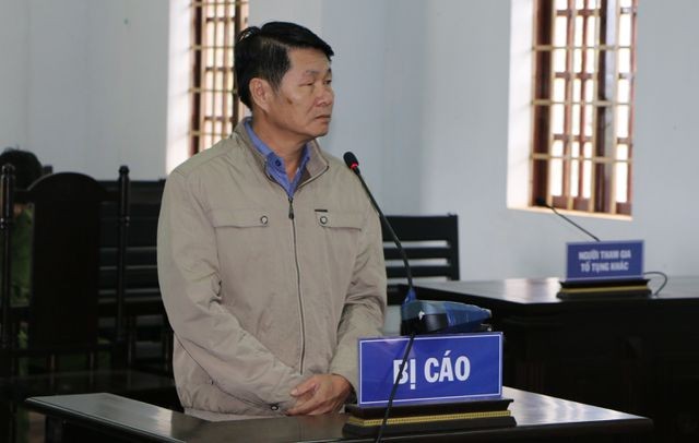 Bị cáo Nguyễn Hữu Huân tại phiên tòa sơ thẩm