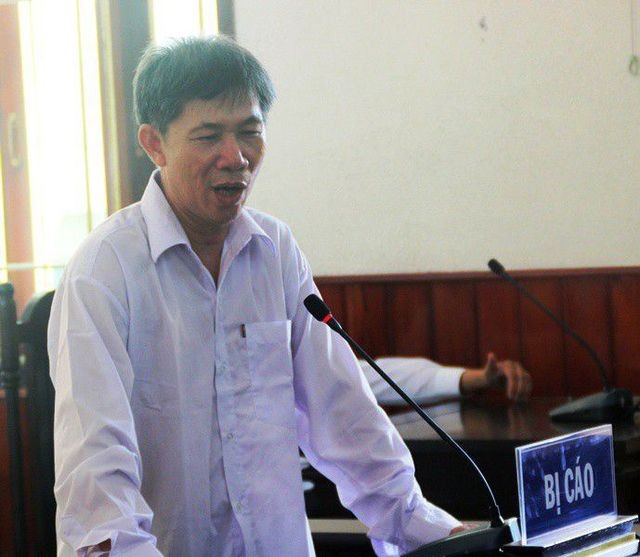 Bị cáo Hồ Minh Khiêm tại phiên tòa trước đó.