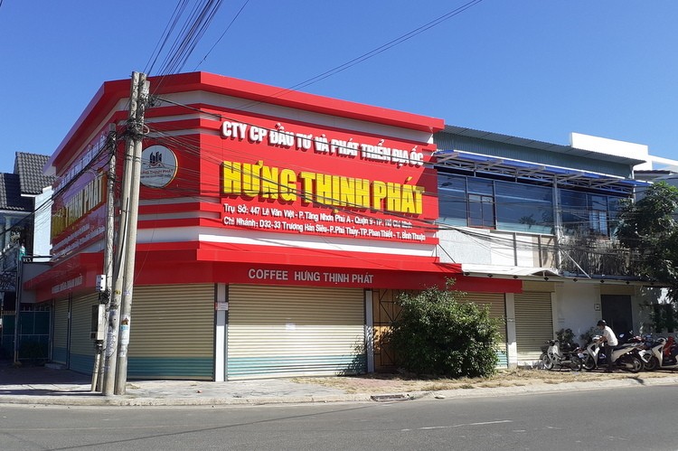Chi nhánh Công ty cổ phần đầu tư và Phát triển địa ốc Hưng Thịnh Phát tại TP Phan Thiết ngày 19/12. 