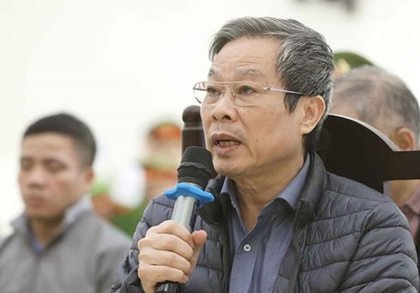 Cựu bộ trưởng Thông tin và Truyền thông Nguyễn Bắc Son bị VKS đề nghị hình phạt tử hình do nhận hối lộ 3 triệu USD. Ảnh: TTXVN