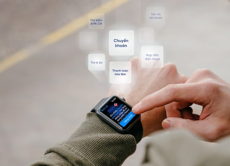 Cụm tính năng của BIDV SmartBanking trên Apple Watch nổi bật hơn hẳn so với các ngân hàng trước đó đã thử sức với dịch vụ này