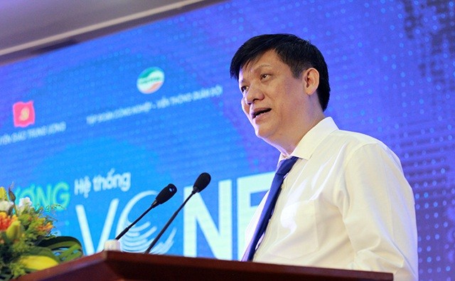 Ông Nguyễn Thanh Long phát biểu tại buổi khai trương hệ thống thông tin điện tử của Ban Tuyên giáo Trung ương