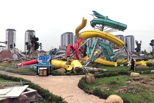 Công viên nước Thanh Hà bị cưỡng chế trước Tết Nguyên đán