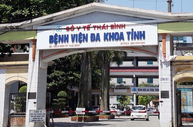Bệnh viện Đa khoa tỉnh Thái Bình.