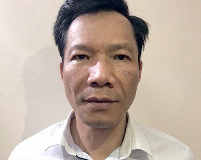 Bị can Vũ Quang Tâm tại cơ quan điều tra. Ảnh: Bộ Công an