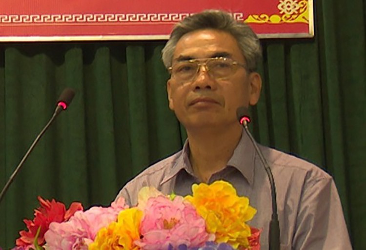 Ông Nguyễn Văn Hoà lúc đương nhiệm. Ảnh: UBND huyện Thanh Thuỷ.