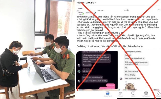 Người thông tin sai sự thật liên quan 2 du khách Anh mắc Covid- 19 ở Đà Nẵng nhận mức phạt 10 triệu đồng (ảnh: Công an cung cấp)