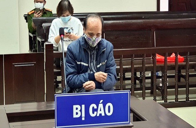 Bị cáo Nguyễn Kim Hữu tại tòa phúc thẩm.