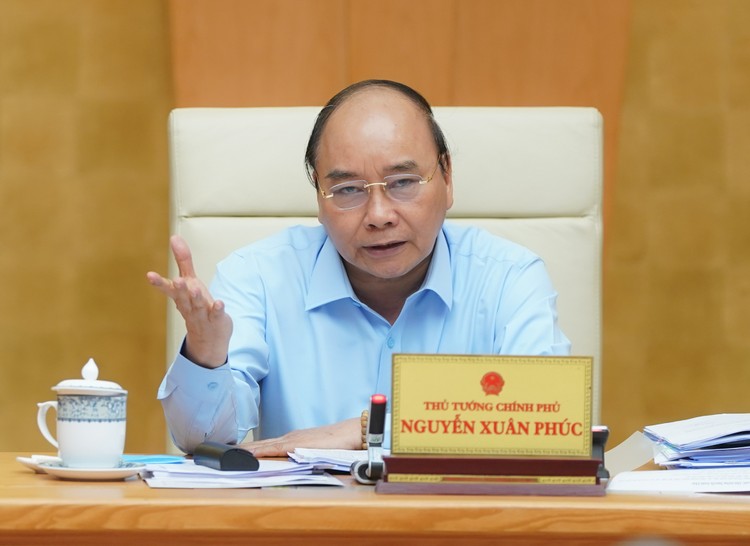 Thủ tướng Nguyễn Xuân Phúc chủ trì cuộc họp Ban Chỉ đạo điều hành giá. Ảnh: VGP