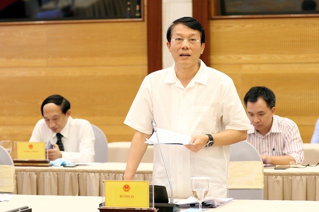 Trung tướng Lương Tam Quang - Thứ trưởng Bộ Công an thông tin về kết quả kiểm tra với Thiếu tướng Đặng Hoàng Đa.