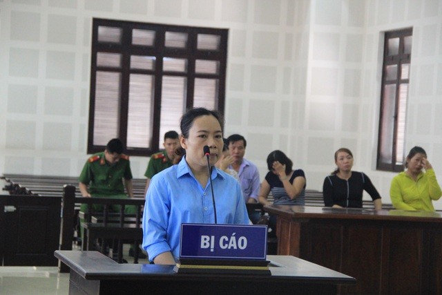 Bị cáo Nguyễn Thị Nga tại phiên tòa