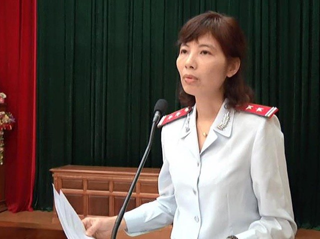 Bà Nguyễn Thị Kim Anh - Trưởng đoàn thanh tra Bộ Xây dựng bị bắt tạm giam để điều tra về hành vi nhận hối lộ hồi tháng 6/2019.