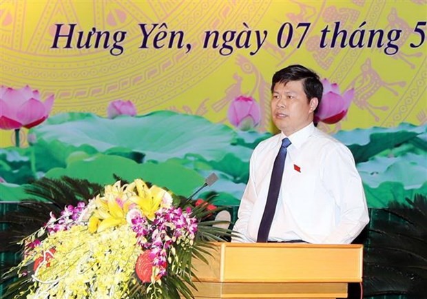Tân Chủ tịch Hội đồng Nhân dân tỉnh Hưng Yên Trần Quốc Toản. Ảnh: TTXVN