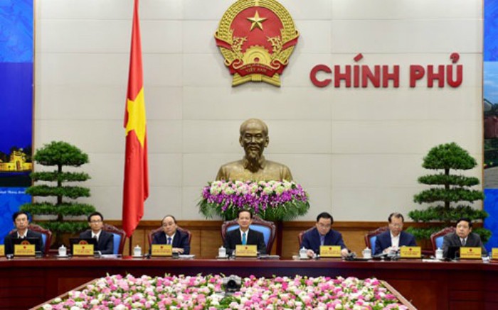 Thủ tướng Nguyễn Tấn Dũng chủ trì phiên họp trực tuyến cuối năm của Chính phủ với các địa phương, sáng 28/12.