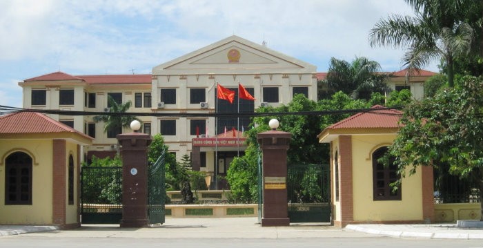 Trụ sở Văn phòng HĐND và UBND huyện Phúc Thọ, Hà Nội. Ảnh Bích Thảo
