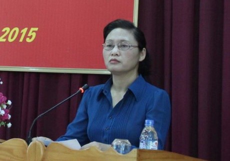 Bà Nguyễn Thị Lĩnh - Phó chủ tịch tỉnhThái Bình. Ảnh: Báo Thái Bình. 