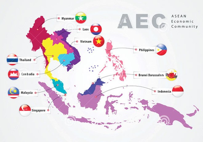 Hy vọng về sự thúc đẩy tăng trưởng kinh tế sau khi AEC được thành lập.