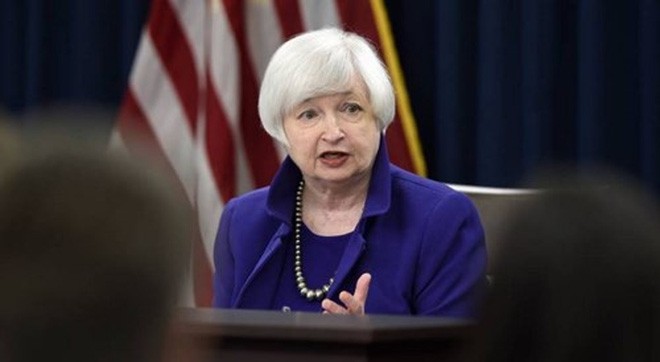 Chủ tịch Cục dự trữ liên bang (Fed) Janet Yellen để ngỏ khả năng nâng lãi suất trong phiên họp chính sách vào tháng Ba