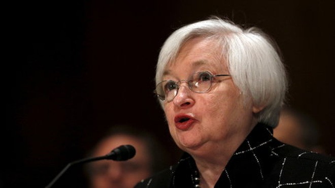 Cảnh báo của Chủ tịch FED Janet Yellen khiến giới đầu tư hoang mang - Ảnh: Reuters