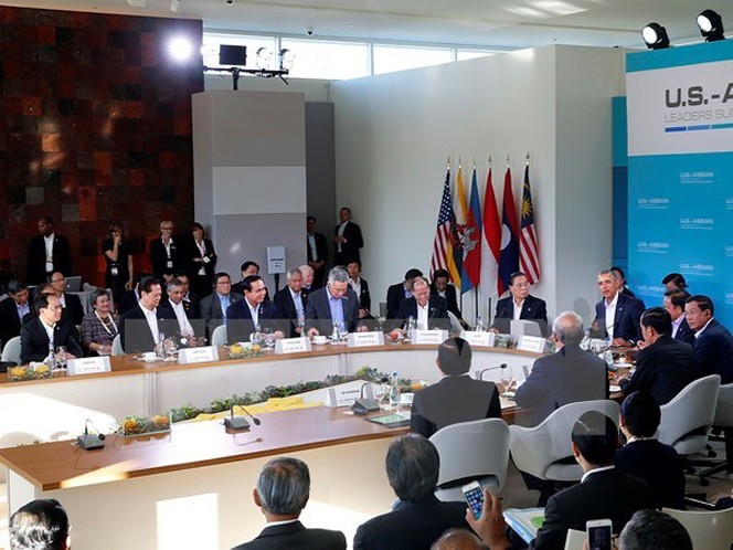 Hội nghị Cấp cao đặc biệt ASEAN-Hoa Kỳ. (Ảnh: Đức Tám/TTXVN)