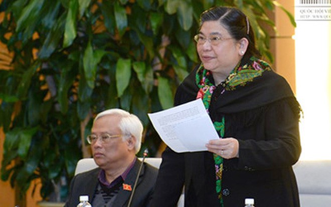 Phó Chủ tịch Quốc hội Tòng Thị Phóng kết luận tiếp tục chuẩn bị để trình dự án Luật Biểu tình ra Quốc hội tại kỳ họp XI