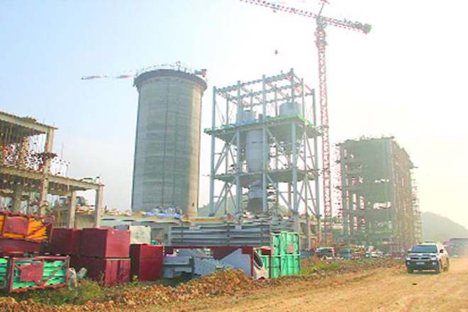 Dự án xi măng Long Sơn đang được đẩy nhanh tiến độ thi công để hoàn thành vào quý 3/2016