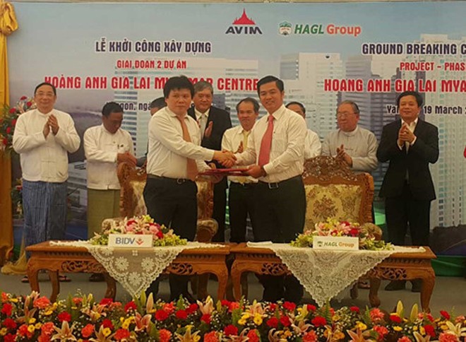 Hoàng Anh Gia Lai vừa khởi công giai đoạn 2 dự án Hoàng Anh Gia Lai Myanmar Center tại Yangon.