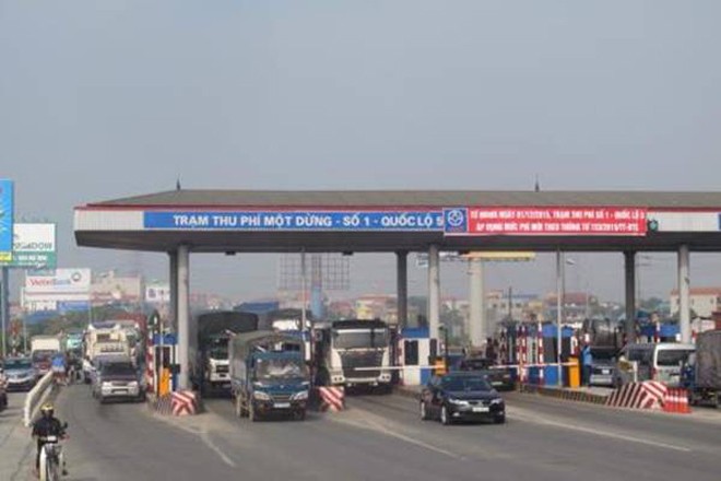 Trạm thu phí số 1 (Hưng Yên) trên Quốc lộ 5. Ảnh: Quang Toàn/TTXVN