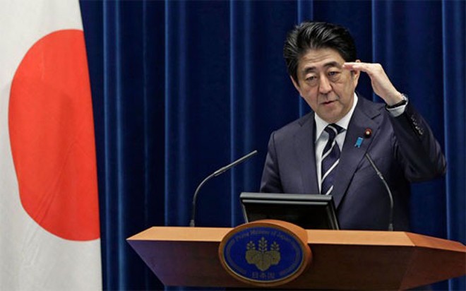 Thủ tướng Nhật Bản Shinzo Abe - Ảnh: Bloomberg.