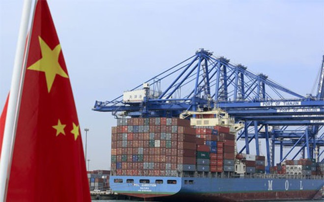 Thặng dư thương mại của Trung Quốc trong tháng 3 đạt 194,6 tỷ Nhân dân tệ, tương đương khoảng 30 tỷ USD - Ảnh: Bloomberg.
