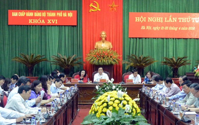 Hội nghị Ban Chấp hành Đảng bộ TP Hà Nội bàn các chương trình công tác lớn của Thành ủy