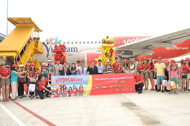 Vietjet khai trương 3 đường bay từ Hải Phòng đi Phú Quốc, Đà Lạt, Buôn Ma Thuột