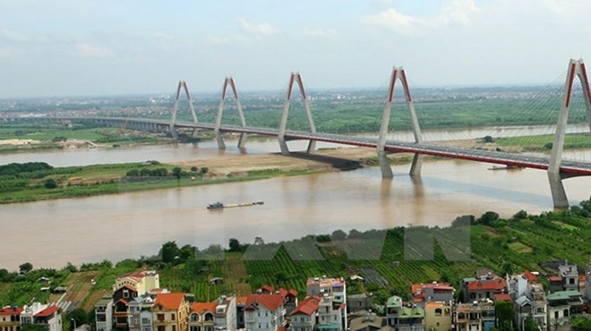 Một góc sông Hồng tại Hà Nội. (Nguồn ảnh: TTXVN)