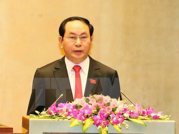 Chủ tịch nước Trần Đại Quang. (Ảnh: Thống Nhất/TTXVN)