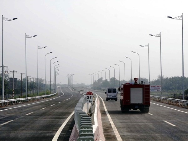 Một đoạn cao tốc Thành phố Hồ Chí Minh-Long Thành-Dầu Giây được đưa vào khai thác. (Ảnh: Hoàng Hải/TTXVN)