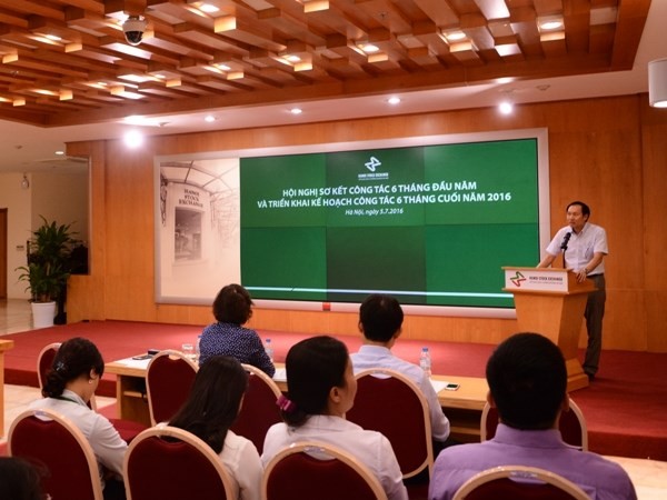 Sở giao dịch Chứng khoán Hà Nội tổ chức “Hội nghị Sơ kết 6 tháng đầu năm 2016,” ngày 5/7. (Ảnh: HNX)