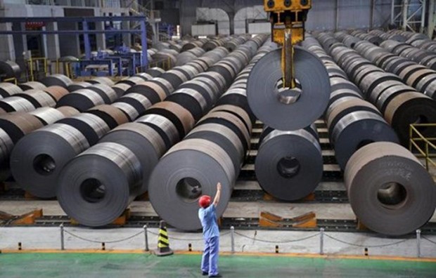 Trung Quốc hiện sản xuất một nửa số thép trên thế giới. Ảnh: Reuters