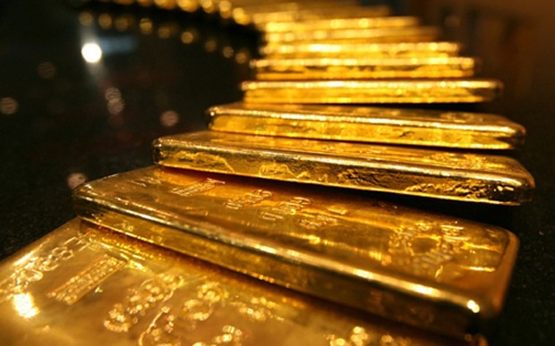 Giá vàng gần đây liên tục bị ảnh hưởng bởi những cuộc khủng hoảng kinh tế - địa chính trị. Ảnh: Telegraph.