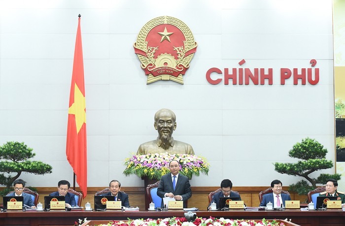 Thủ tướng Nguyễn Xuân Phúc yêu cầu đẩy nhanh tiến độ xây dựng Chính phủ điện tử. Ảnh: Quang Hiếu