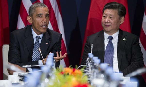 Tổng thống Mỹ Barack Obama và Chủ tịch Trung Quốc Tập Cận Bình. Ảnh: AP